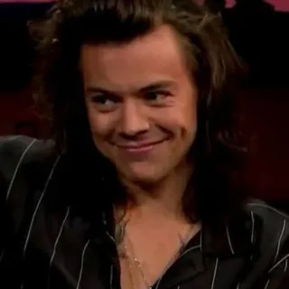 🙂 Harry Styles Harry Styles, singer, celebrity, person, dimples telegram sticker