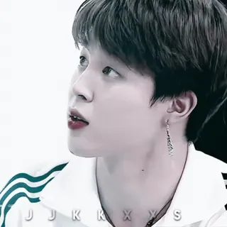 🌱 JJKKXXS persona, ritratto, uomo, K-pop, Jimin, BTS, idol whatsapp sticker