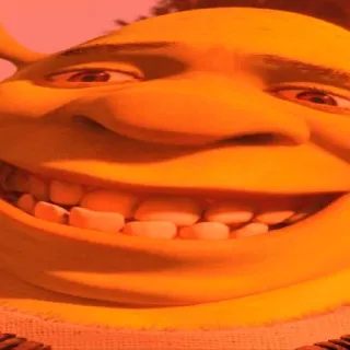 🥴 Shrek ogre, cartoon, movie, funny, green, animated, character whatsapp sticker