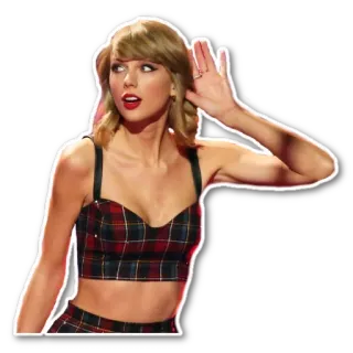 👂 Taylor Swift taylor swift, chanteuse, blonde, célébrité, pop star, musique telegram sticker