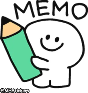 ✏️ @MHStickers personage, sticker, tekening whatsapp sticker