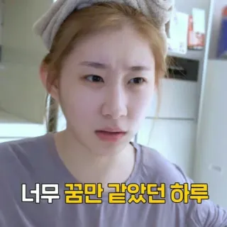 🤨 너무 꿈만 같았던 하루 telegram sticker
