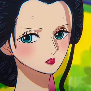 📚 Nico Robin One Piece nico robin, one piece, anime, manga, straw hat pirates whatsapp sticker