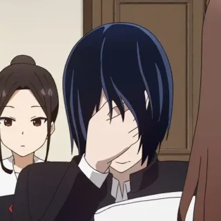 🤦‍♀ Yu Ishigami Kaguya-sama: Love Is War 애니메이션, 유 이시가미, 카구야 님은告らせたい, 러브 이즈 워, 캐릭터, 만화 whatsapp sticker