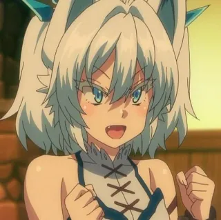 💙 Anime, Ragazza, Carina, Kawaii, Cartone animato telegram sticker