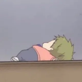 🥺 child, laying down, cute, cartoon telegram sticker