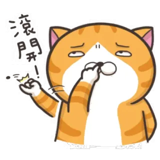 臭跩貓愛嗆人2-白爛貓 telegram stickers