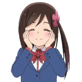 😍 anime, studentessa, carina, felice telegram sticker