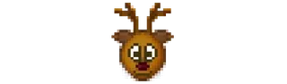 🦌 jeleń, zwierzę, kreskówka, naklejka whatsapp sticker
