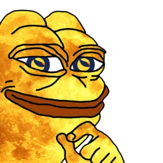 😏 Pepe, kikker, meme, internet meme, zelfgenoegzaam telegram sticker