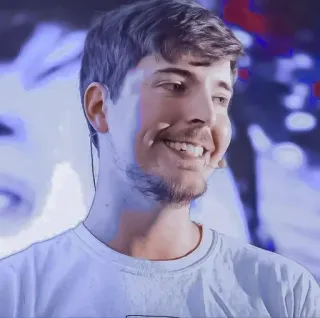 🌟 MrBeast youtube, internet personality, content creator, smiling, happy telegram sticker