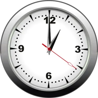 🕐 clock, time, analog, watch, schedule telegram sticker