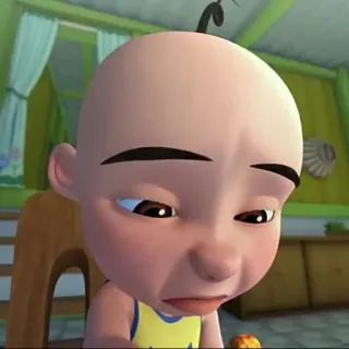 🥵 Upin kartun, karakter, sedih, ilustrasi telegram sticker