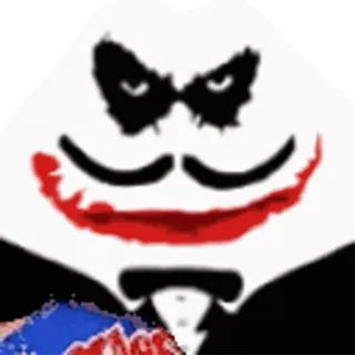 🥔 Joker 조커, DC 코믹스, 악당, 광대, 만화 캐릭터, 슈퍼 악당 whatsapp sticker