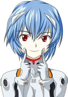 🙂 Rei Ayanami Neon Genesis Evangelion Anime, Manga, Rei Ayanami, Evangelion, Personaje, Chica telegram sticker