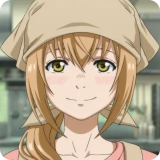 🙂 アニメの女の子, 笑顔, かわいい, アニメ, 女性, キャラクター telegram sticker