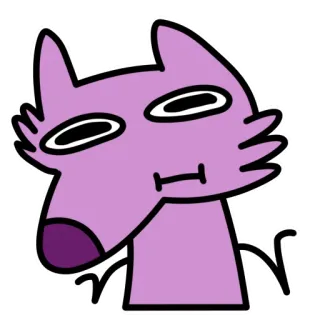 🤷‍♂️ animal, chien, dessin animé, drôle, mème, expression telegram sticker