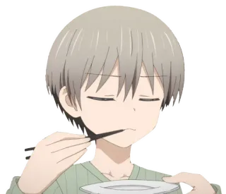 😒 Uzaki Hana Uzaki-chan Wants to Hang Out! anime, eating, uzaki hana, uzaki-chan wants to hang out telegram sticker