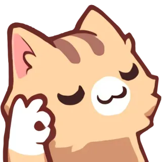 👌 gato, perfecto, ok, bien hecho, acuerdo, aprobación, satisfecho telegram sticker