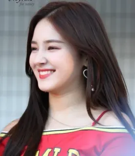 😂 Nancy wanita, senyum, kpop, idola, cantik, potret whatsapp sticker