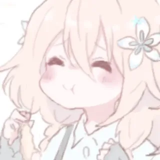 🤍 อนิเมะสาว, คาวาอิ, น่ารัก, สุนทรียศาสตร์, ดอกไม้, การ์ตูน telegram sticker