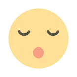 😴 emoji, face, sleeping, tired, cartoon, expression whatsapp sticker
