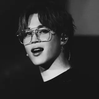 ⛓ Jimin Jimin, BTS, K-Pop, Cantor, Celebridade, Óculos telegram sticker