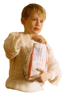 🍿 Kevin McCallister Home Alone filme, comédia, criança, Macaulay Culkin whatsapp sticker