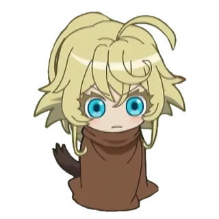 🤨 Tanya Degurechaff Saga of Tanya the Evil Anime, Chibi, Süß, Tanya Degurechaff, Saga der Tanya des Bösen whatsapp sticker