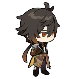 Chibi Genshin telegram stickers