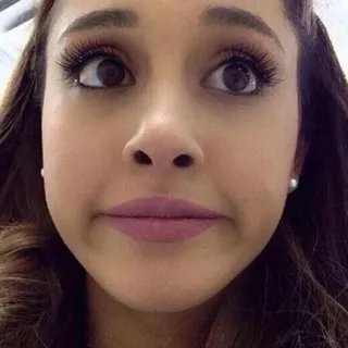 🙂 rosto, menina, olhos, maquiagem, beleza whatsapp sticker