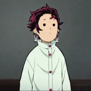😶 Tanjiro Kamado Demon Slayer anime, demon slayer, tanjiro, divertente, carino, manga telegram sticker