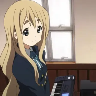 🍮 Mio Akiyama K-On! Аниме, Мультфильм, K-On, Милый, Девушка, Школа, Музыка telegram sticker
