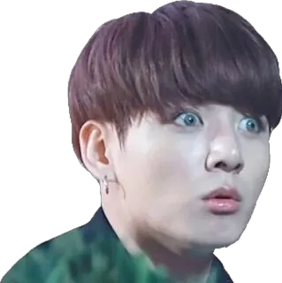 😧 person, kpop, reaction, meme, surprise telegram sticker