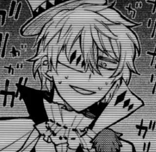 ♠ ガ Anime, Manga, Postać, Kapelusz, Rękawiczki telegram sticker