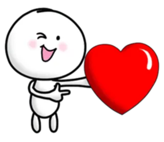 😉 amore, cuore, carino, cartoni animati, affetto telegram sticker