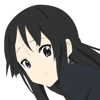 😶 Mio Akiyama K-On! Anime, Garota, K-On!, Mio Akiyama, fofa, Desenho animado telegram sticker