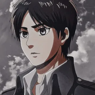 ☺️ Eren Yeager Attack on Titan anime, manga, eren, attack on titan telegram sticker