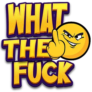 🤛 WHAT
THE
FUCK emoji, dito medio, offensivo, espressione, maledizione, insulto, wtf telegram sticker