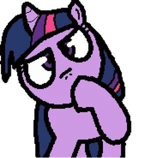 🤔 Twilight Sparkle My Little Pony pony, cartone animato, Twilight Sparkle, animato telegram sticker