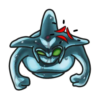 😠 Chaos Sonic Adventure sonic, chaos, video game, monster, character telegram sticker