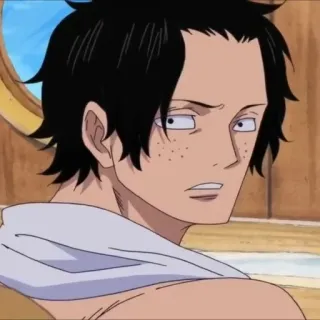 🗝️ Ace One Piece 애니메이션, 원피스, 포트거스 D. 에이스, 불주먹 에이스, 캐릭터, 해적, 애니, 스티커 telegram sticker