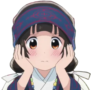 🐻 anime, cartoon, cute, girl, character, kawaii telegram sticker