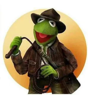 Kermit by @fStikBot whatsapp stickers