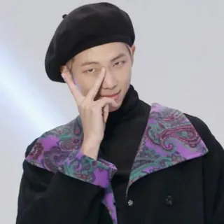 ❄️ RM RM, K-Pop, BTS, Musician, Beret, Idol telegram sticker
