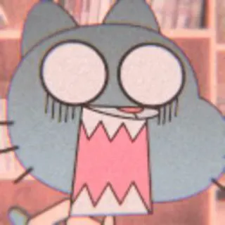 🍇 Gumball Watterson The Amazing World of Gumball cartoon, animated, cat, funny, character whatsapp sticker