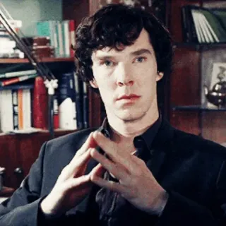 ⏳ Sherlock Holmes Sherlock 셜록 홈즈, 베네딕트 컴버배치, 셜록, TV 프로그램, 형사, 캐릭터 telegram sticker