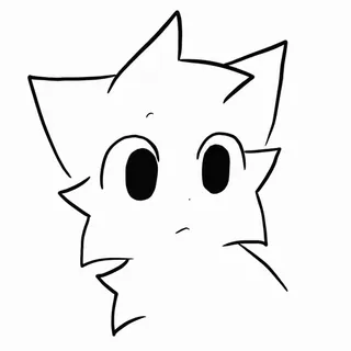 😼 cat, cartoon, drawing, animal, cute, simple telegram sticker