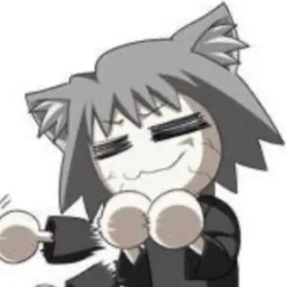 🦔 Neco Arc anime, cat, meme, neco arc, funny, expression whatsapp sticker