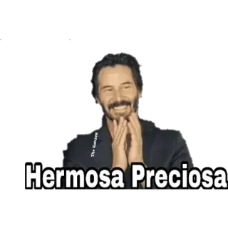 😍 Keanu Reeves Hermosa Preciosa keanu reeves, hübsch, wunderschön, schön, niedlich, lächeln, schauspieler telegram sticker